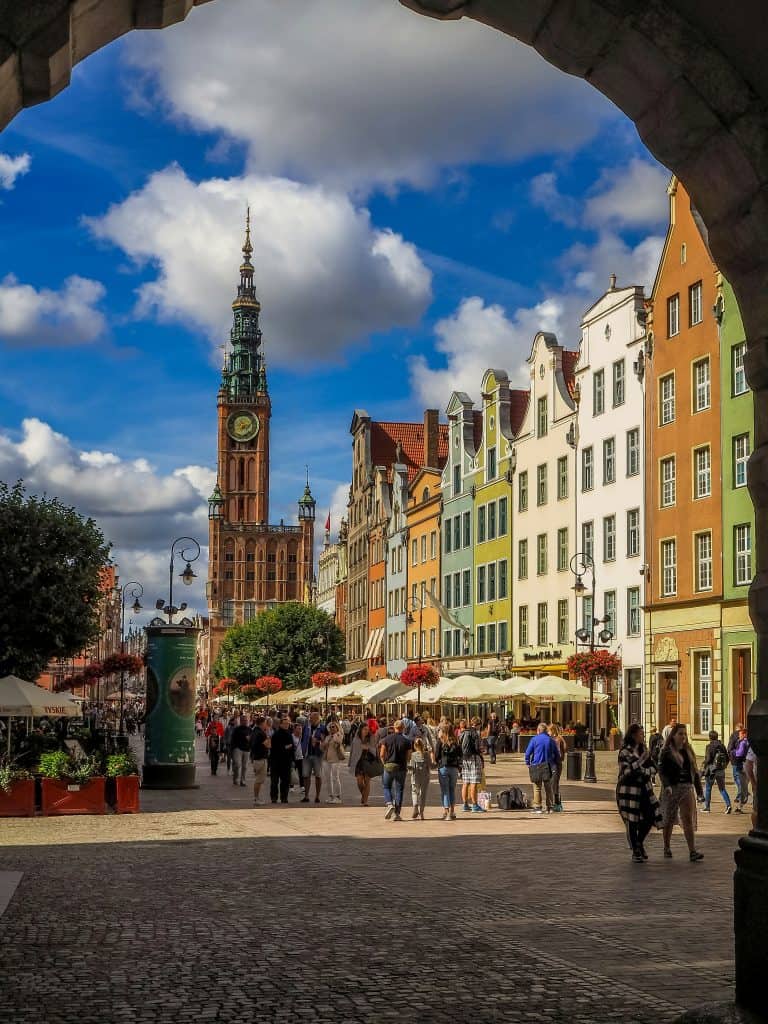 Gdańsk Poland town square