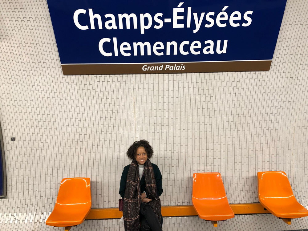 Champs- Elysees Clemenceau train station in Paris