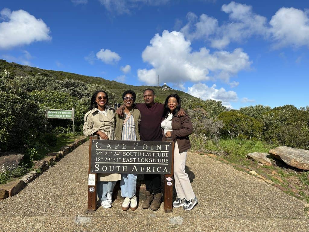 Cape Town Itinerary highlight includes taking a picture in front of Cape Point Sign