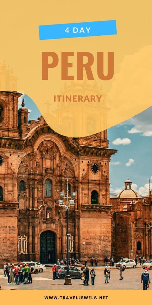 Pin for Peru Travel Itinerary