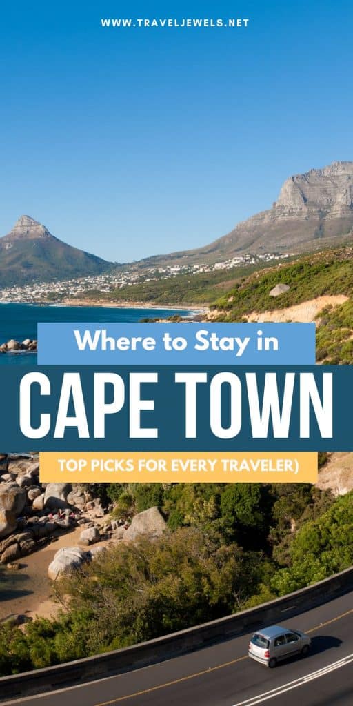 Pin for Where to Stay in Cape Town
