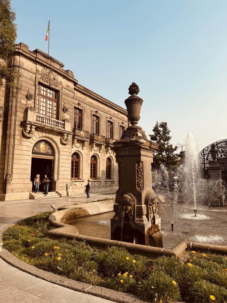 Chapultepec Castle Terrace in Mexico City