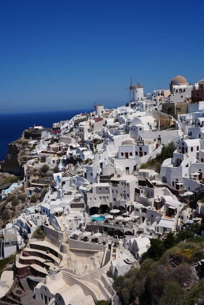 Buidlings in Santorini Greece 