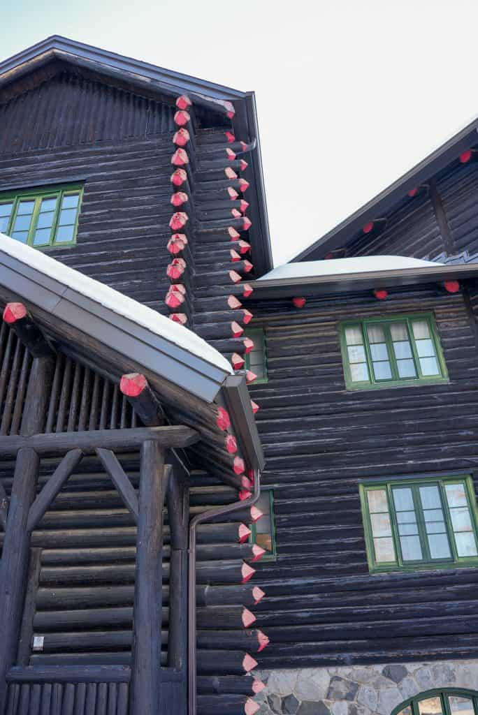 close up of Fairmont Le Chateau Montebello building